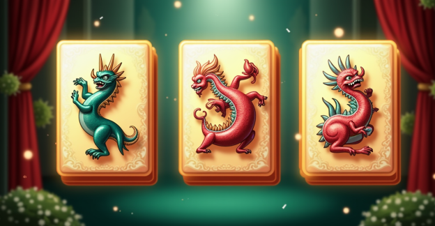 Grafik Mahjong Ways PG Soft dengan simbol Scatter dan Wild
